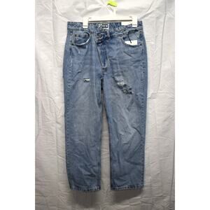 KBB by Kahlana Women's Mid-Rise Tapered Leg The Dylan Jean Light Wash Size 8